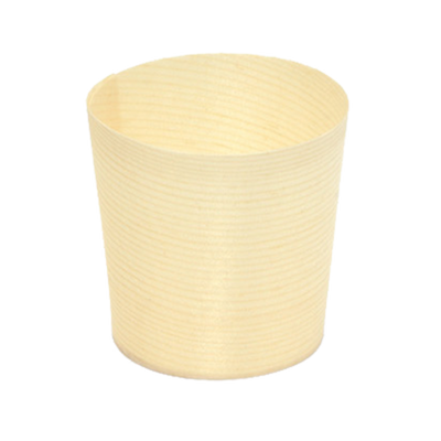 FOH ASC019NAW28 2.5 Oz. Wood Servewise Disposable Ramekin