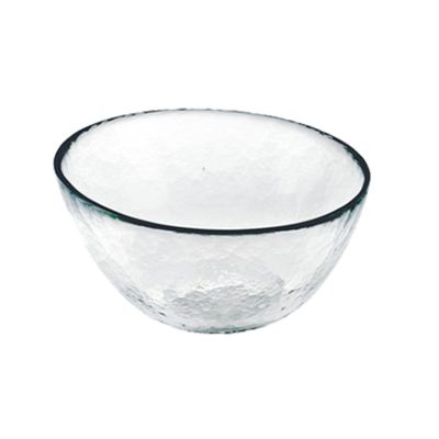 FOH DBO045CLG23 3 Oz. Textured Glass Round Kaleidoscope Bowl