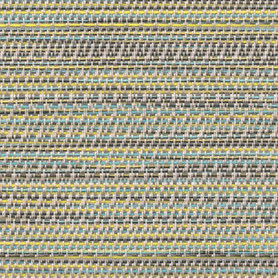 FOH XCO008GYV83 4" x 4" Peacock Woeven Vinyl Square Metroweave Coaster