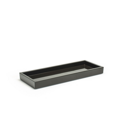 FOH RTR012EST12 4.5" W Espresso Rectangular Composite Amenity Tray