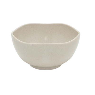 FOH DBO119NAB23 11 Oz. Round Natural Bamboo Footed Biodegradable Platewise Organic Bowl