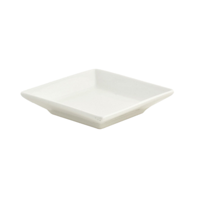 FOH DAP039BEP23 1 Oz. Square Porcelain Catalyst Kyoto Dish