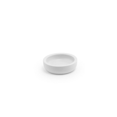 FOH RSD006WHC23 4&quot; W Round Stone Shell Soap Dish