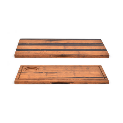 FOH SPT053MUB21 17" W Bamboo Rectangle Rustic Chic Cutting Board