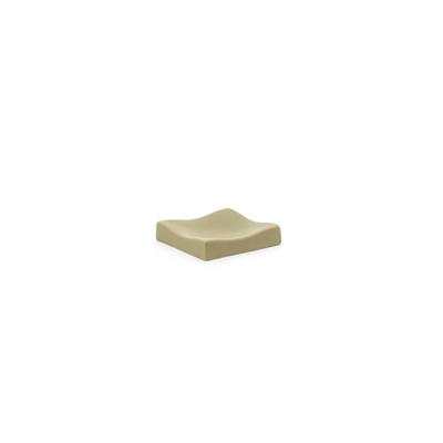 FOH RSD025BEC23 4" W Square Stone Dune Soap Dish
