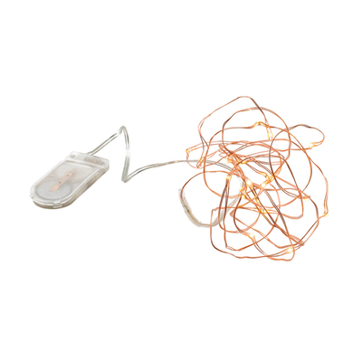 FOH BRI101COM28 8" Long Copper Buffet Building Blocks String of Lights