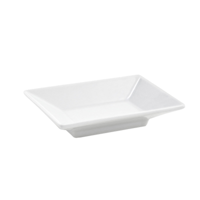 FOH DSD031WHP23 2 Oz. Rectangular Porcelain Kyoto Dish