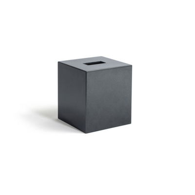 FOH RTB008BKT11 5" W Black Composite Square Tissue Cover