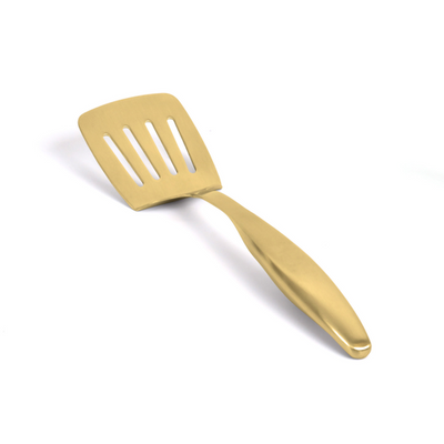 FOH BUT038GOS23 10.25" D Matte Brass Slotted Turner