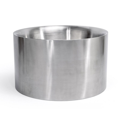 FOH SIB001BSS28 530 Oz. Silver Brushed Stainless Steel Round Soho Beverage Tub