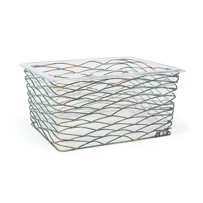FOH BHO112PTI20 12.5" W x 10" D x 6" H Metal Rectangular Deep 1/2 Size Patina Housing or Pan Set