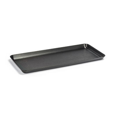 FOH RTR037BKS22 10" W Rectangular Stainless Steel Tokyo Tray