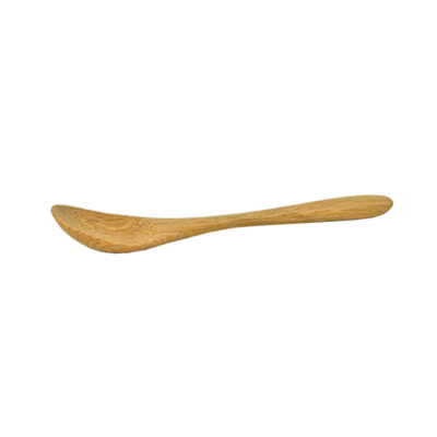 FOH BUT017BBB94 3.5" L Bamboo Servewise Re-Usable Condiment Spoon