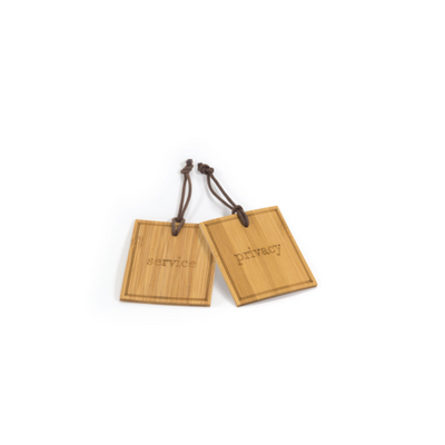 FOH RMI003BBB24-LST 4" W Natural Bamboo Rectangle Door Hanger