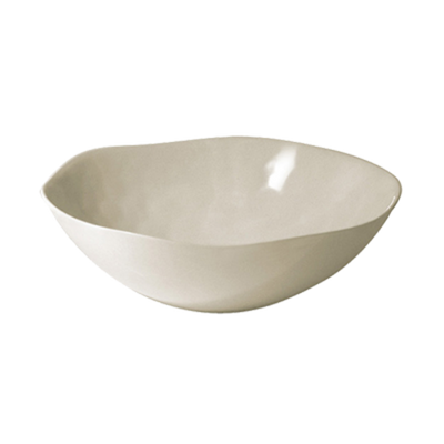 FOH DBO096NAB22 24 Oz. Round Natural Bamboo Biodegradable Platewise Organic Bowl