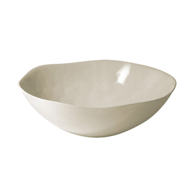 FOH DBO096NAB22 24 Oz. Round Natural Bamboo Biodegradable Platewise Organic Bowl