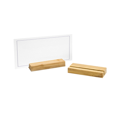FOH BHO073BBB23 3.75" W Bamboo Accessories Menu or Sign Holder