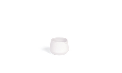 FOH TCR017WHP23 3 Oz. White Porcelain Round High Gloss Bevel Pourer