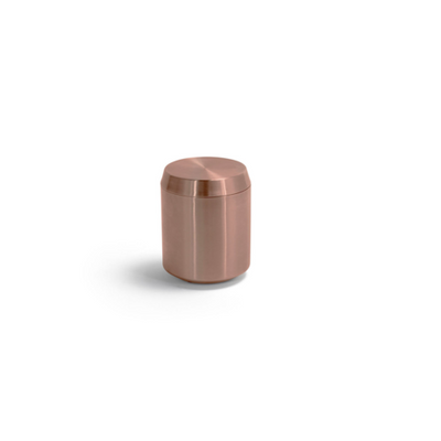 FOH RJR021RGS22 3.25" W Rose Gold Square Stainless Steel Jar