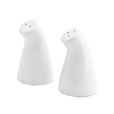 FOH TSP010WHP23 1.5 Oz. Porcelain Salt and Pepper Shaker Set