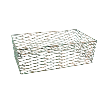 FOH BHO049PTI20 20" W x 12" D x 6" H Copper Finish Iron Rectangle Wireware Coppered Link Housing Only