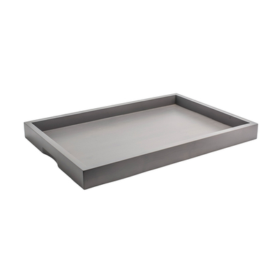 FOH RRT005GYB11 19" W Smoke Bamboo Rectangle Bali Tray