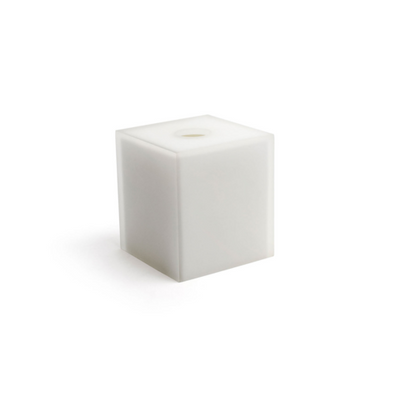 FOH RTB007FRR11 5.25" W White Composite Square Tissue Cover
