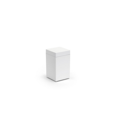 FOH RJR018WHT12 2.5" W Snow Square Composite Jar