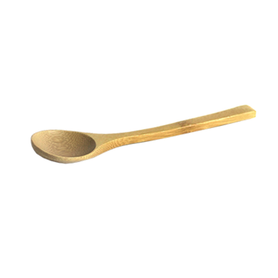 FOH BUT012BBB93 6.5" L Bamboo Wide Mouth Servewise Re-Usable Spoon