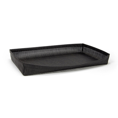 FOH BHO127BKV21 20" W x 12" D x 2.5" H Black Woven Vinyl Rectangular Full Size Metroweave Housing Only