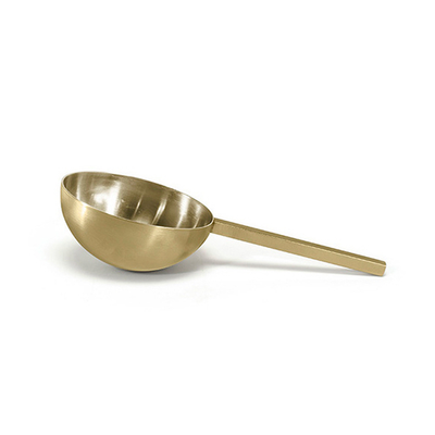 FOH BUT032GOS23 6" W Matte Brass Stainless Steel Tokyo Ice Scoop