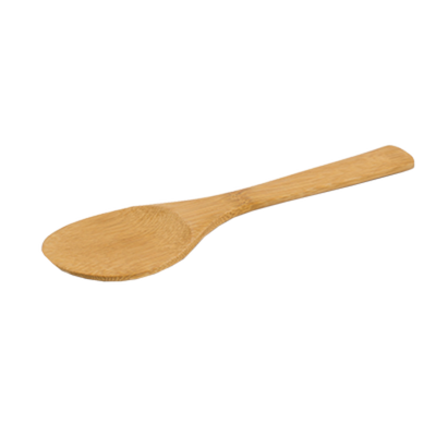 FOH BUT008BBB93 10" L Bamboo Flat Servewise Re-Usable Spoon