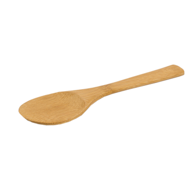 FOH BUT008BBB93 10" L Bamboo Flat Servewise Re-Usable Spoon