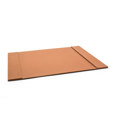 FOH RBL007TAL21 19" W x 24" D Saddle Faux Leather London Blotter