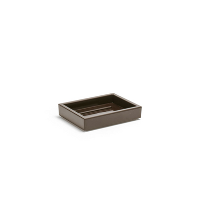 FOH RSD010EST13 3.25" W Rectangular Composite Espresso Soap Dish