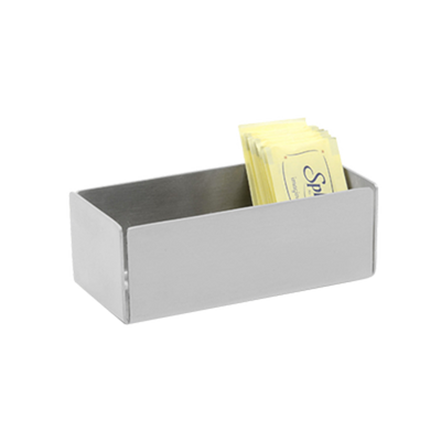 FOH TSH001BSS93 1.5" H x 4.75" W x 2.25" D Brushed Stainless Steel Serving Accessories Packet Holder
