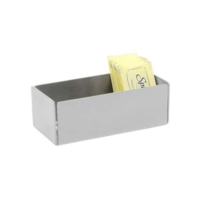 FOH TSH001BSS93 1.5" H x 4.75" W x 2.25" D Brushed Stainless Steel Serving Accessories Packet Holder