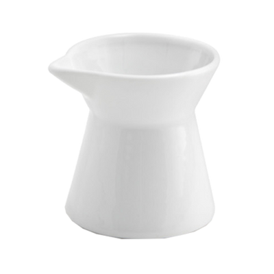 FOH TCR003WHP23 5 Oz. White Porcelain Round Cinch Pourer