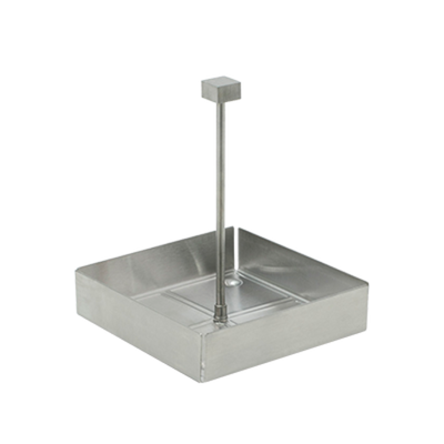 FOH TCS012BSS21 4.5" D x 4.5" W x 5.25" H Stainless Steel Serving Accessories Caddy with Handle