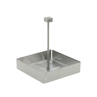 FOH TCS012BSS21 4.5" D x 4.5" W x 5.25" H Stainless Steel Serving Accessories Caddy with Handle