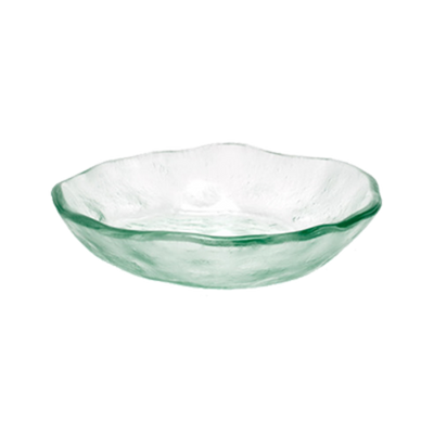 FOH DSD010CLG23 1.5 Oz. Clear Textured Glass Round Arctic Organic Dish