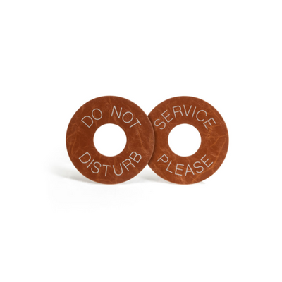 FOH RMI005TAL24 4.75" W Saddle Faux leather Round Door Hanger