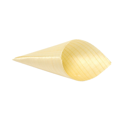 FOH ASC021NAW28 3 Oz. Wood Servewise Disposable Cone
