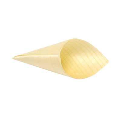 FOH ASC021NAW28 3 Oz. Wood Servewise Disposable Cone