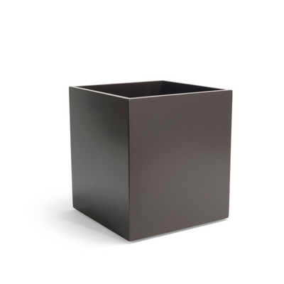 FOH RWA010ESW10 11.5 Qt. Brown Plastic Cube Resin Espresso Waste Can