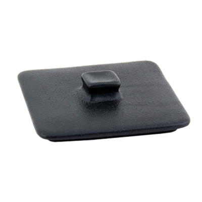 FOH DLI136BKC23 0.75" x 3.5" Black Ceramic Kiln Ovenware Lid for 8 Oz. Rectangular Dish DBO136BKC23