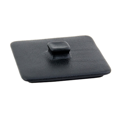 FOH DLI136BKC23 0.75" x 3.5" Black Ceramic Kiln Ovenware Lid for 8 Oz. Rectangular Dish DBO136BKC23