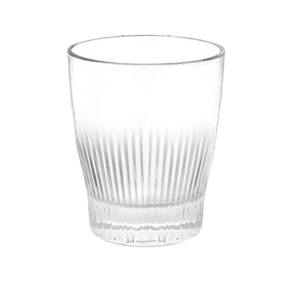 FOH RDO003CLG25 10 Oz. Round Chisel Double Old Fashion Glass