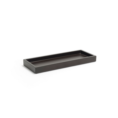 FOH RTR010ESR12 4.5" W Espresso Rectangular Resin Amenity Tray