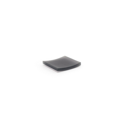FOH RSD008GYR13 4" W Square Composite Smoke Soap Dish